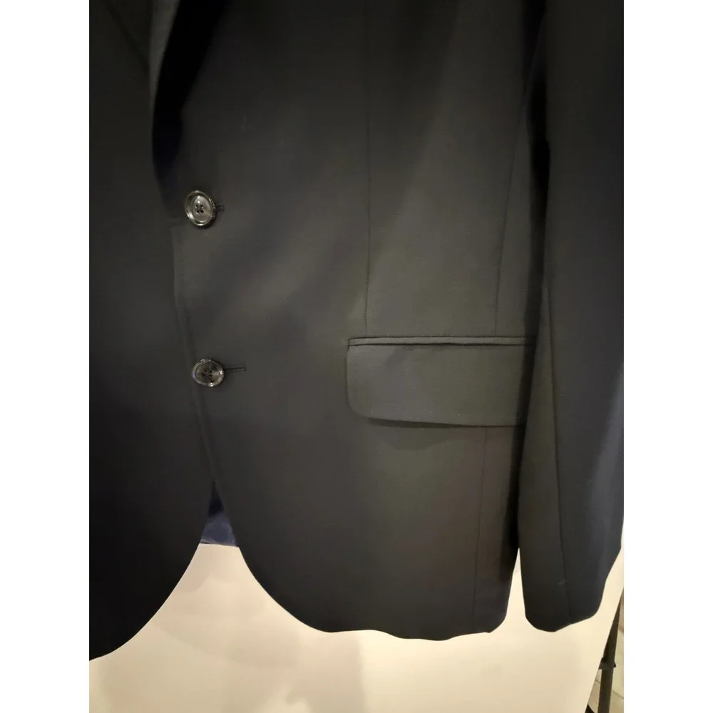 Ted Baker London Men's Black Wool Suit Jacket Blazer Notch Lapel XS